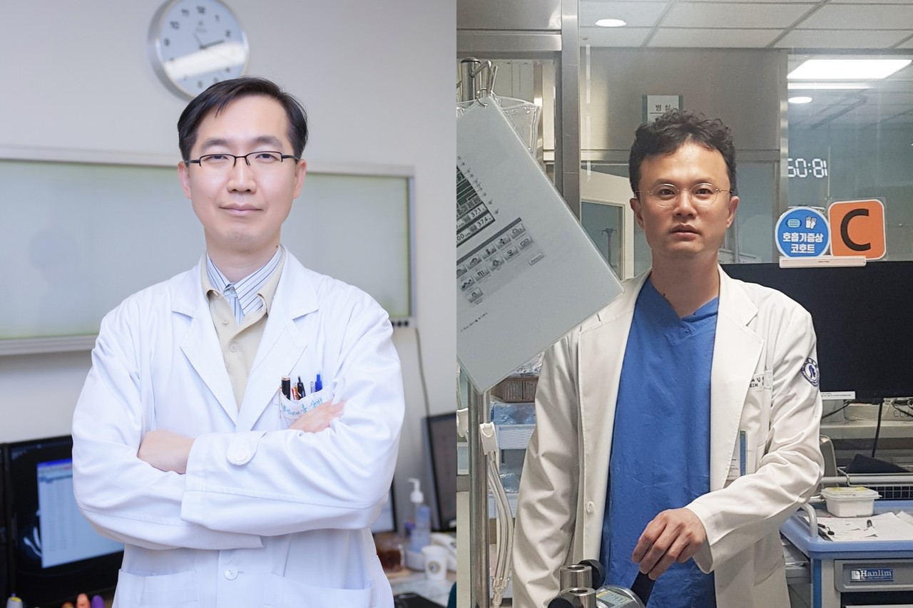 (왼쪽부터)서울아산병원 호흡기내과 홍상범 교수, 인하대병원 호흡기내과 김정수 교수