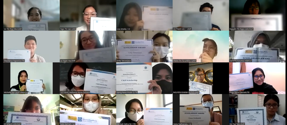 종근당고촌재단이 23일 온라인으로 해외 장학증서 수여식을 가졌다. 