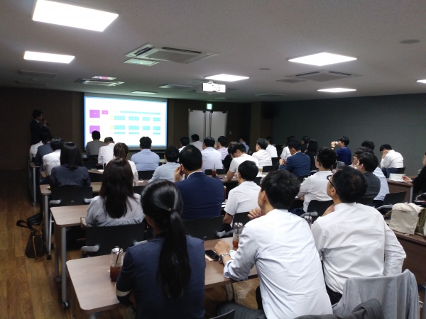 한국제약바이오협회가 18일 '한국 제약바이오산업 채용박람회' 설명회를 진행했다.