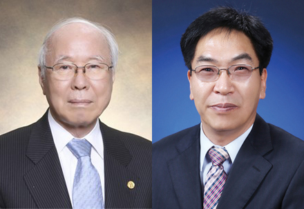 이상섭 서울대 약대 명예교수(왼쪽), 최한곤 한양대 약대 교수