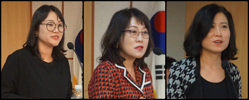 (왼쪽부터) 이준희 딜로이트안진 이사, 강혜영 연세대 약대 교수, 김유숙 한국애브비 상무