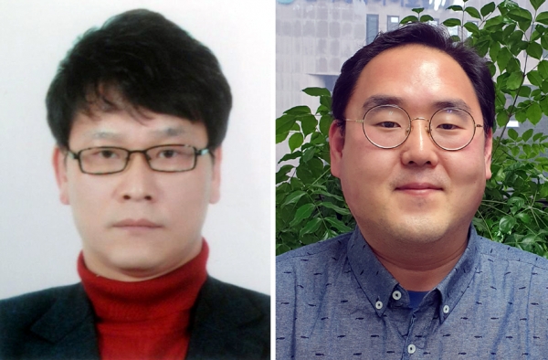 김용주 국장(왼쪽), 김홍진 기자.