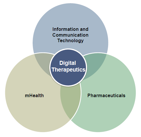 Digital Therapeutics의 산업적 Hybrid 속성.