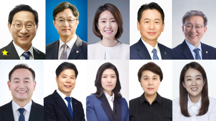 보건복지위원회 법안심사소위원회 더불어민주당 측 명단((상단 왼쪽부터) 김성주(소위원장), 강병원, 강선우, 고영인, 권칠승, 김원이, 서영석, 신현영, 정춘숙, 최혜영 위원).