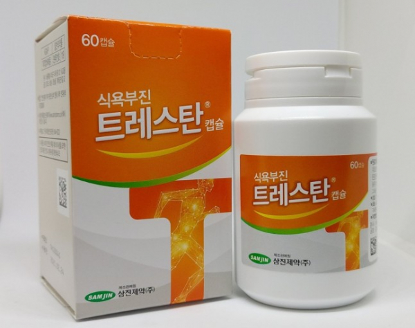 삼진제약의 '트레스탄캡슐' 등 식욕촉진제 4품목이 ???????임상재평가 결과 '식욕부진'에 대한 효능·효과를 인정받았다.