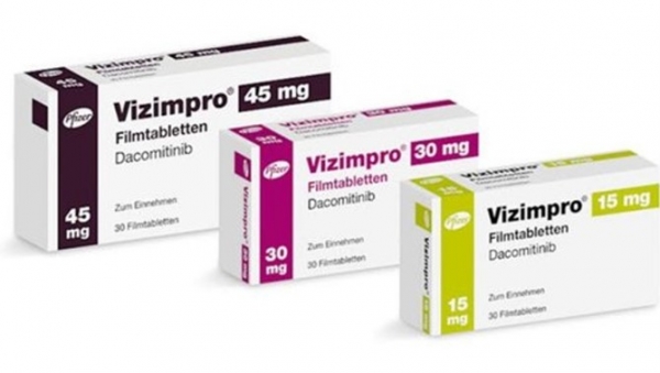 화이자의 EGFR 비소세포폐암 치료제비짐프로 (성분명 다코미티닙)