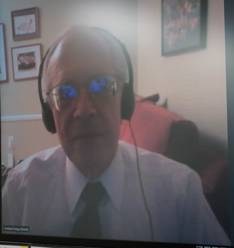 지난달 26일 화상인터뷰를 한 Chopp 교수