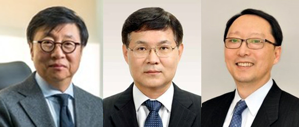 묵현상 전 범부처신약개발 사업단 단장, 윤석균 대구경북첨복단지 신약개발지원센타장, 박영환 국가항암개발사업단 단장(왼쪽부터)