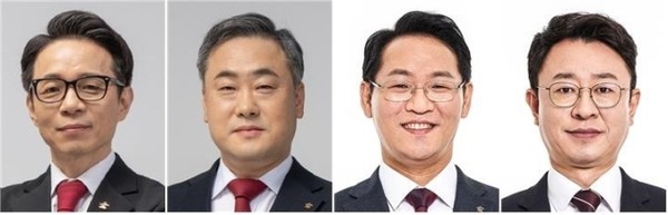 (왼쪽부터) 기호 1번 최혁용·방대건 후보, 기호 2번 홍주의·황병천 후보 (사진제공=대한한의사협회)