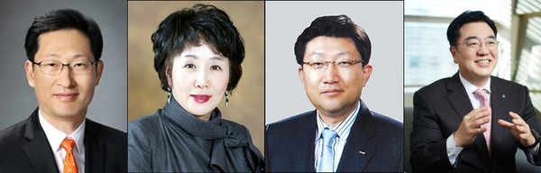 (왼쪽부터 시계방향) 고한승 신임 한국바이오협회장, 조선혜 한국의약품유통협회장, 백승열 한국의약품수출입협회 수석부회장, 조용준 한국제약협동조합 이사장