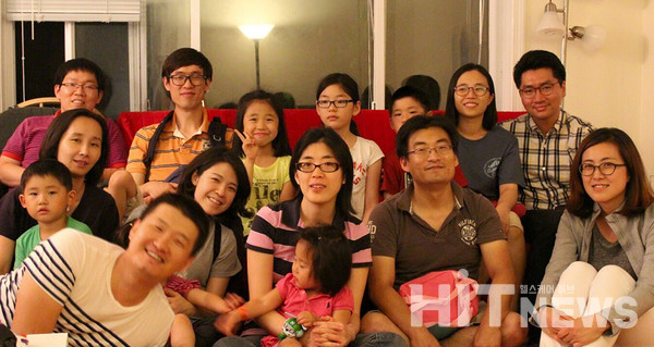 한국과 미국 제약바이오 산업계에서 일하는 한동대 동문 모임. 이승규 박사(뒷줄 왼쪽)를 인터뷰이로 추천한 김봉현 박사 가족(앞줄 오른쪽에서 2번째)들도 함께 했다.