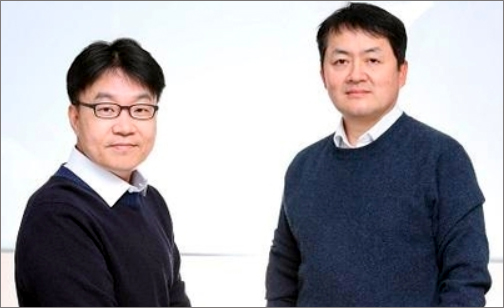 박한수 지놈앤컴퍼니 공동대표(GIST 의생명공학과 교수)와 배지수 공동대표(오른쪽)