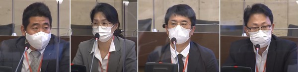 심평원 급여등재실 장준호 부장, 한국보건의료연구원 신채민 본부장, 과학기술정보통신부 디지털콘텐츠과 이주식 과장, 산업통상자원부 바이오융합산업과 김영만 과장