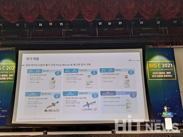 셀트리온 이상준 수석 부사장.