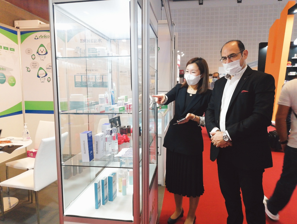 알리코제약 전시회 상담현장 (사진제공 : 알리코제약)