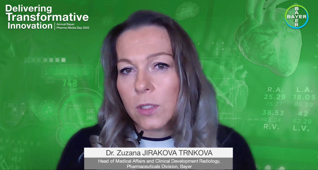 바이엘 영상의학 사업부의 임상개발 및 의학부 총괄 주자나 지라코바 트란코바(Zuzana Jirakova Trnkova) 
