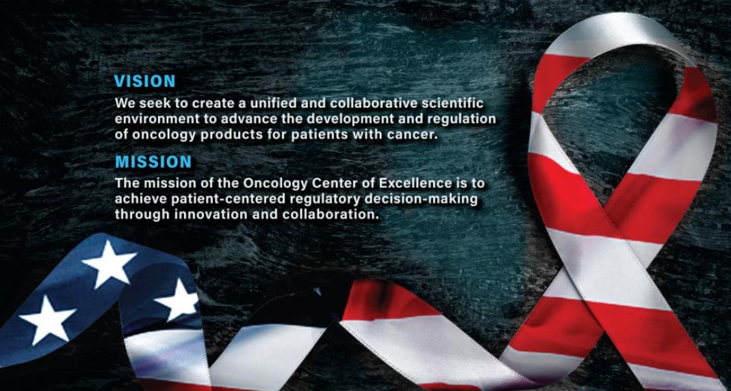 OCE(Oncology Center of Excellence)의 비전과 임무 (출처 : FDA 웹페이지 내 OCE 소개 페이지)