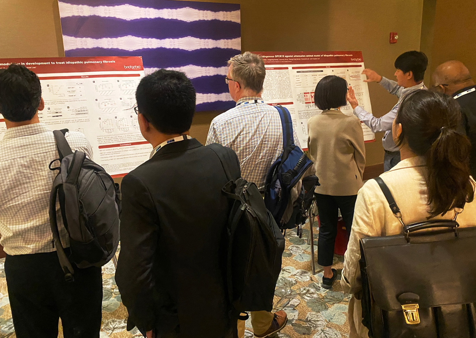 브릿지바이오테라퓨틱스는 30일(현지시간) 2022 IPF 서밋에서 신규 특발성 폐섬유증 치료제 후보물질 2건의 비임상 데이터를 포스터로 발표했다.