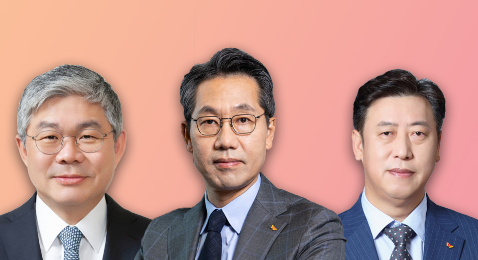 왼쪽부터 안재현 사장, 이동훈 사장, 김훈 CTO.
