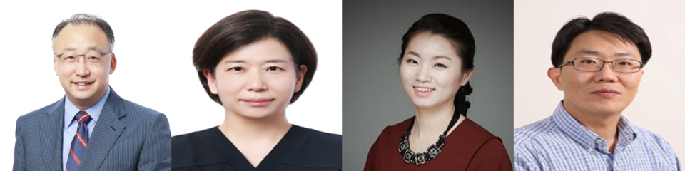 (왼쪽부터) 삼성바이오에피스 김정욱 부사장, 백인영 상무, 신지은 상무, 이기현 상무