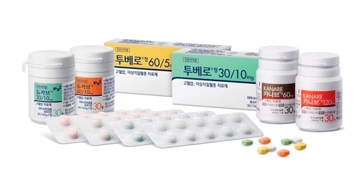 듀카브, 투베로, 카나브 제품사진