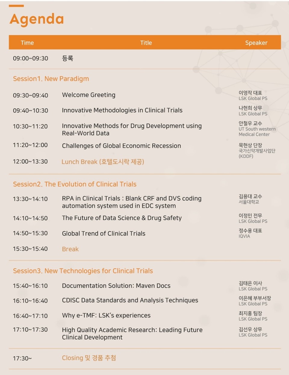 2023 LSK Global PS 혁신적 미래 임상시험 심포지엄