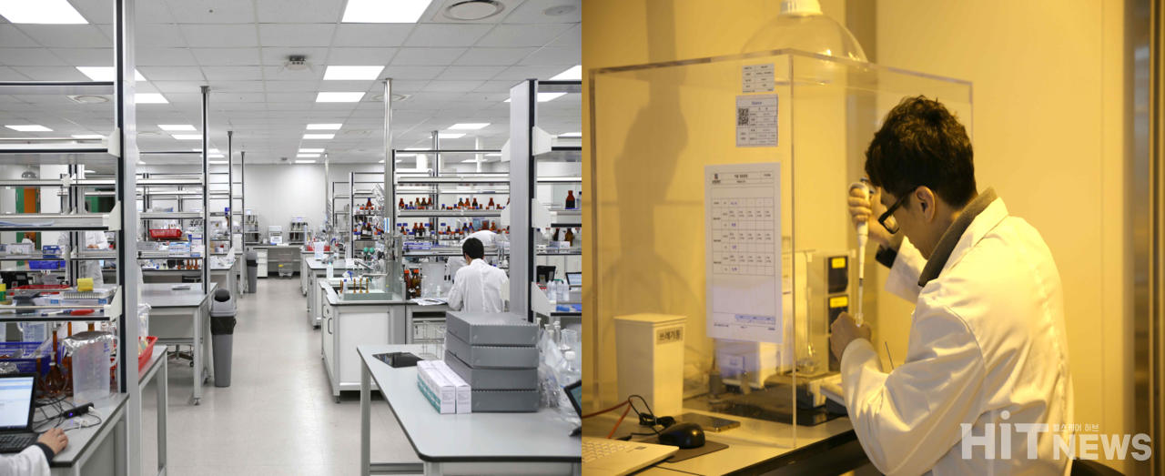 (사진 왼쪽부터) FP, RM 시험실 및 시험 모습