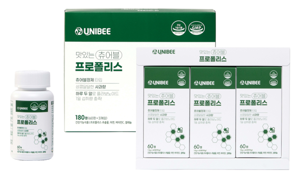 유니크바이오텍 '맛있는 츄어블 프로폴리스'