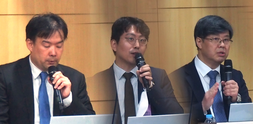 왼쪽부터 김재용·김동현·서동철 교수.