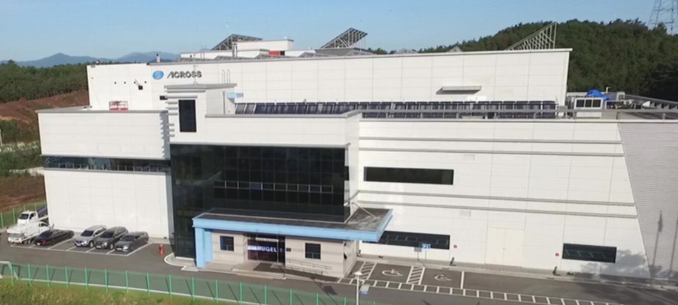 강원 춘천시에 위치한 아크로스 본사 전경 / 사진=아크로스 홈페이지