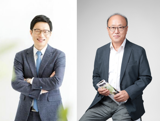 (사진 왼쪽부터)이상원 성균관대 제약산업학과 학과장과 이재현 성균관대 제약산업학과 교수