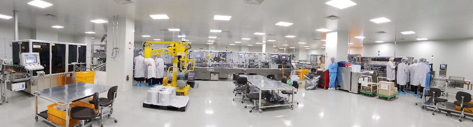 SK바이오사이언스 안동 L하우스의 완제(DP)생산 시설 전경 / 사진=박성수 기자