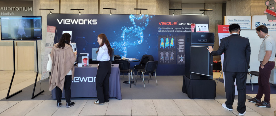 뷰웍스 WMIC 2023 전시 부스 / 사진=뷰웍스