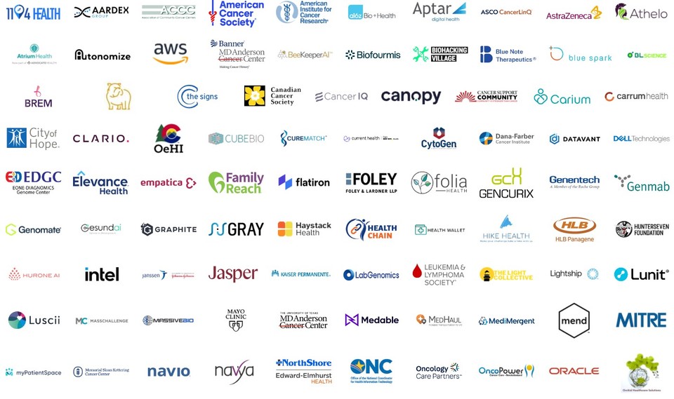 '캔서엑스(CancerX)' 멤버 기업들. 두 번째 줄 제일 오른쪽이 비엘사이언스 로고