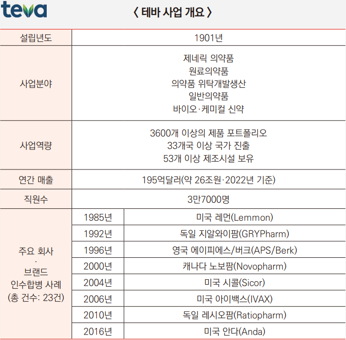 테바 사업 개요 / 표=박성수 기자