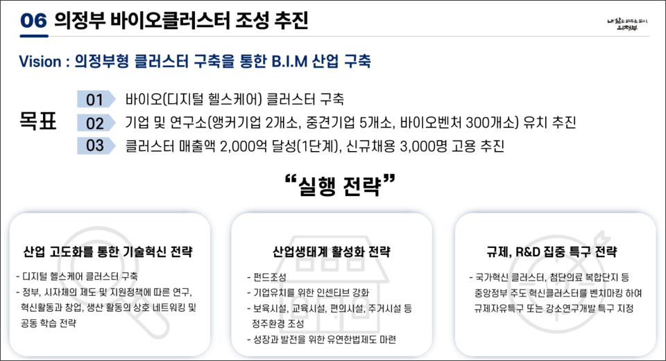 의정부 카지노 입플 클러스터 조성 추진 개요 / 출처=의정부시 기업 유치 설명회 발표 자료