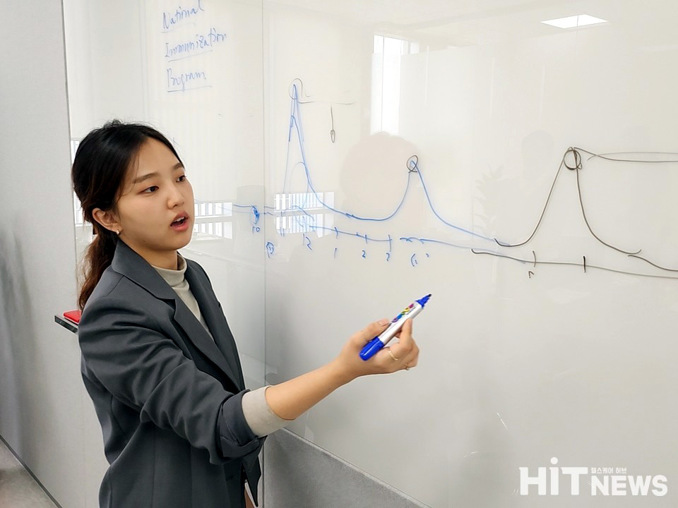 서보경 마케팅 팀장이 카지노사이트추천의 유행 시기를 설명하고 있다.