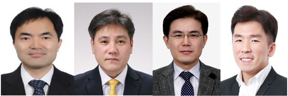 (사진 왼쪽부터) 고유상·백상현·양철보 부사장과 이상민 상무 / 사진=삼성바이오에피스