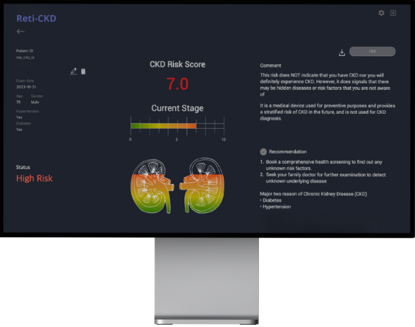  망막 기반 AI 의료기기 닥터눈 CKD / 사진=메디웨일