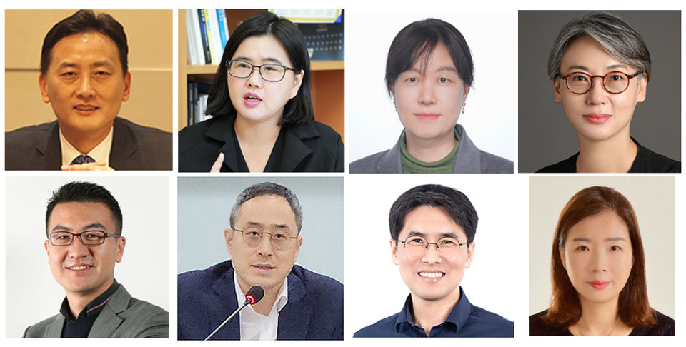 중대 약대 이종혁 교수, 성대 약대 신주영 교수, 식약처 우선욱 연구관, 율촌 류양지 고문, 심평원 김미경 부장, 한국애브비 김준수 전무, 건보공단 최남선 부장, 제약바이오협회 정광희 본부장(오른쪽 시계방향으로).
