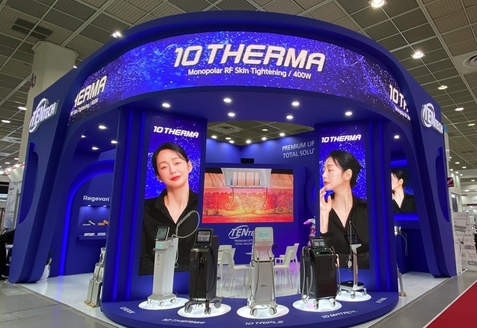 키메스 2024에서 설치된 텐텍 부스 모습 / 사진=텐텍