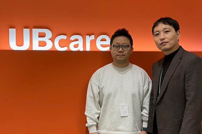(사진 왼쪽부터) 유비케어 조성원 팀장과 이영재 유닛장