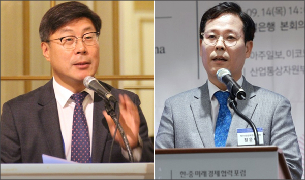 (사진 왼쪽부터) 이재국 한국제약바이오협회 부회장과 정윤택 제약산업전략연구원장 / 사진=히트뉴스