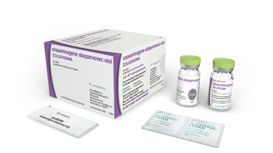 Image of Zolgensma product / Photo from official Zolgensma promotion website