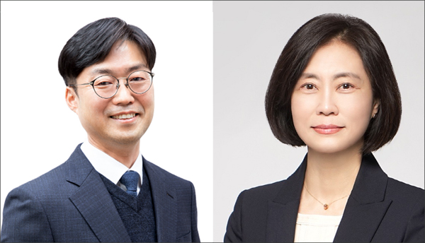 강태흥 신약개발본부장(왼쪽)과 이연숙 기술혁신본부장