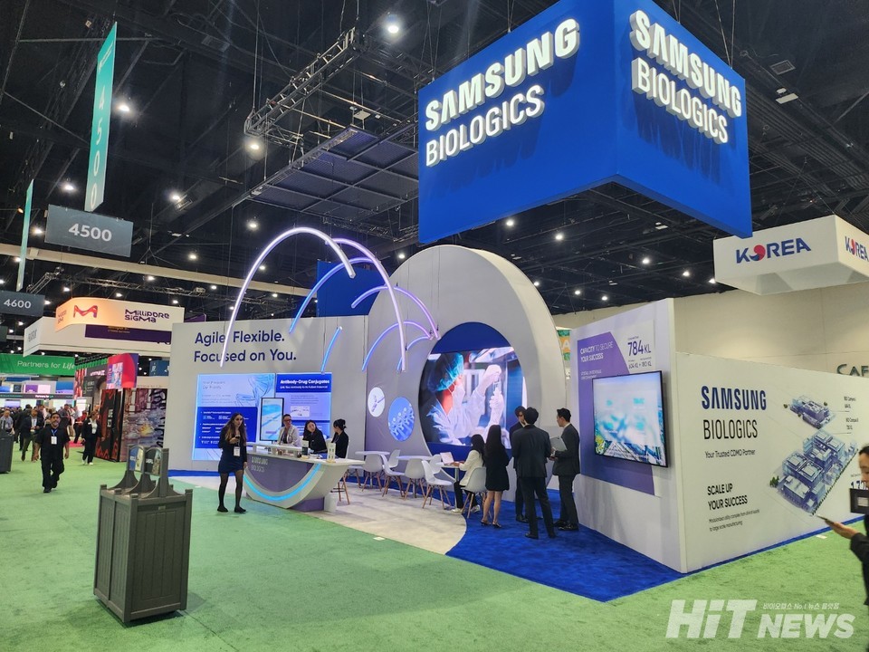 Samsung Biologics booth at BIO USA 2024 / Photo by Reporter Sung-Soo Park