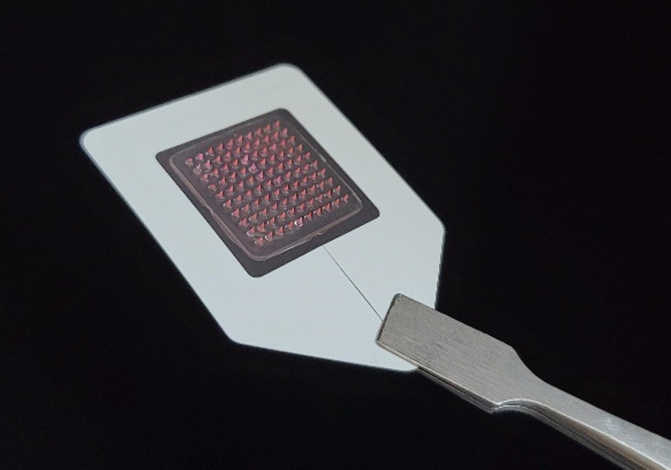 대웅제약이 개발 예정인 용해성 마이크로니들 패치 이미지 / 사진=대웅제약