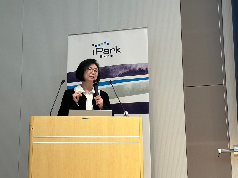 문한림 메디라마 대표가 회사의 서비스와 비전 로드맵을 발표하고 있다. / 사진=남대열 기자 / 사진=메디라마