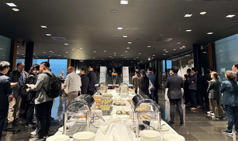 한국제약바이오협회가 국내기업과 외국기업간 네트워크 강화를 위해 CPHI 행사사장 처음으로 개최한 코리아 나잇. 이 행사에는 170명의 국내외 관계자가 참석했다. 사진=한국제약바이오협회/ 