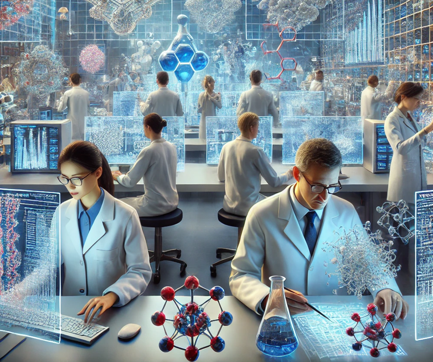 양자컴퓨팅 신약 개발 관련 이미지 / 출처=챗GPT